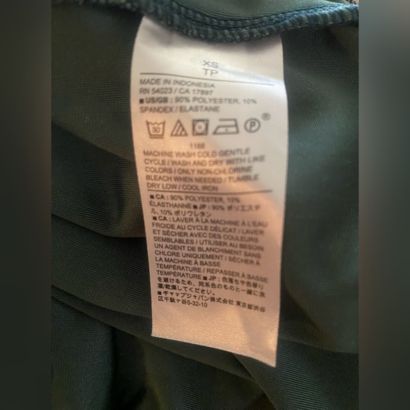 Banana Republic Green velvet midi dress - Picture 6 of 7